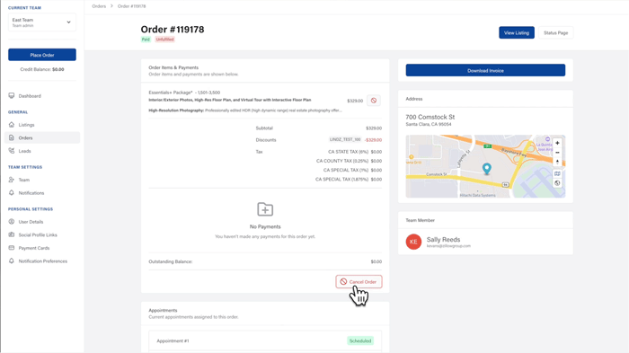 Cancel via Email or Account Portal